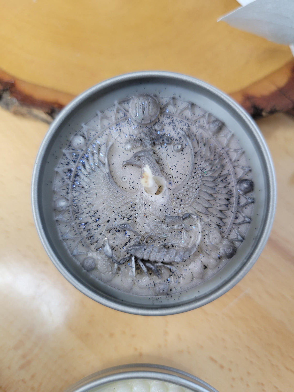 Small Zodiac Candles in Tin Jars, Handmade Scented Palm & Soy Wax, Ideal for Astrology