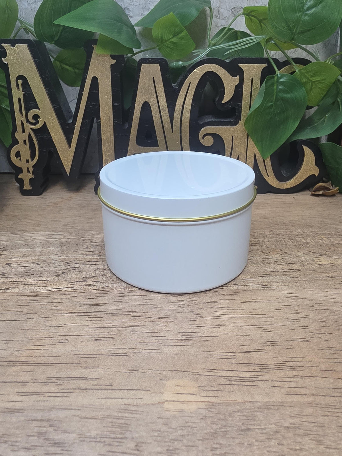 Personalized Soy Wax Candle in Tin, Custom Scented, Minimalist Gift (2-8 oz)