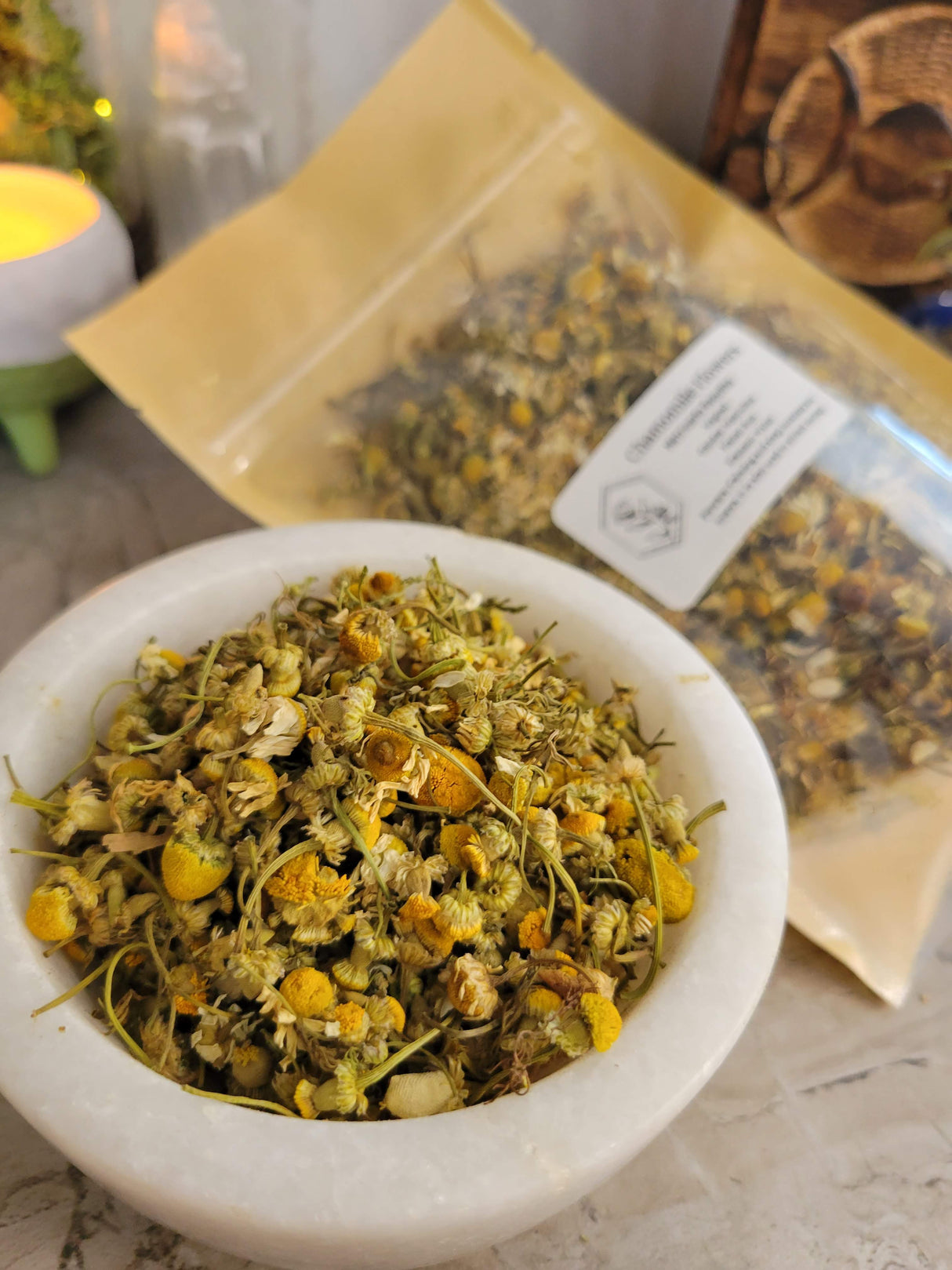 Chamomile Flowers, Whole, 1oz - My Magic Place Shop
