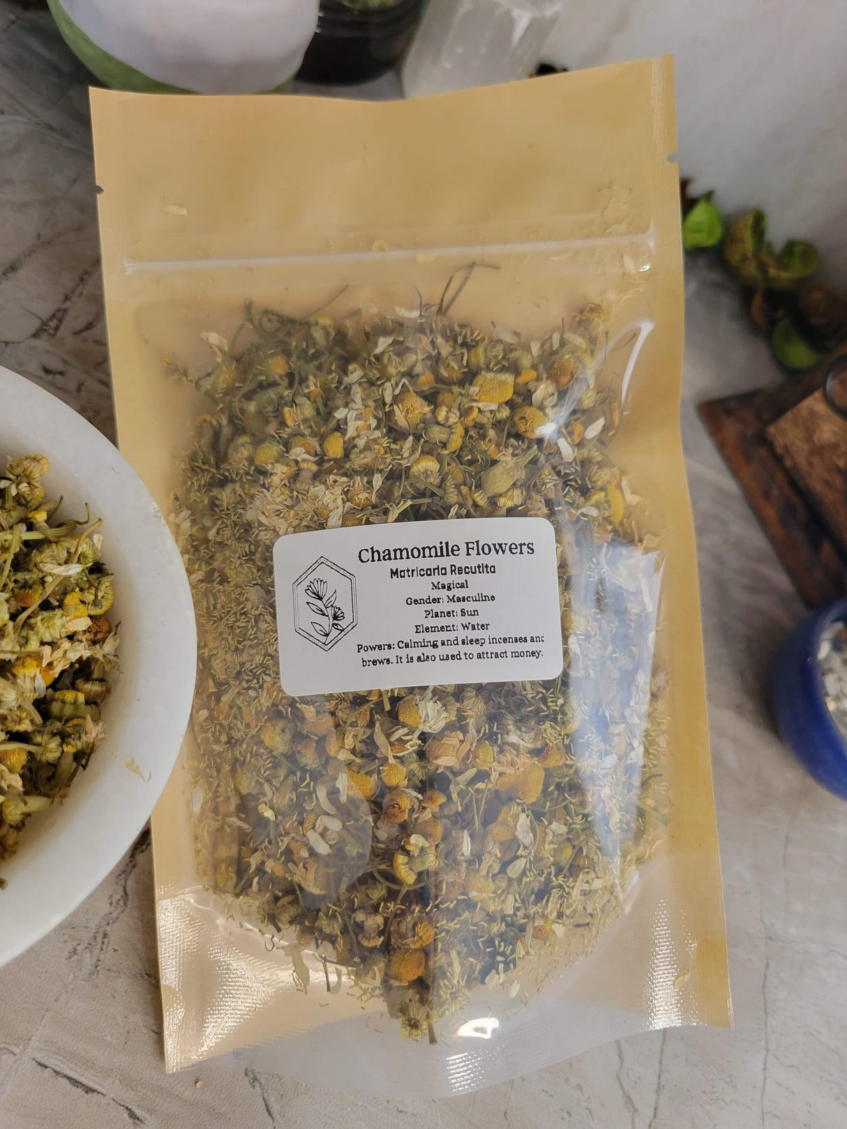 Chamomile Flowers, Whole, 1oz - My Magic Place Shop