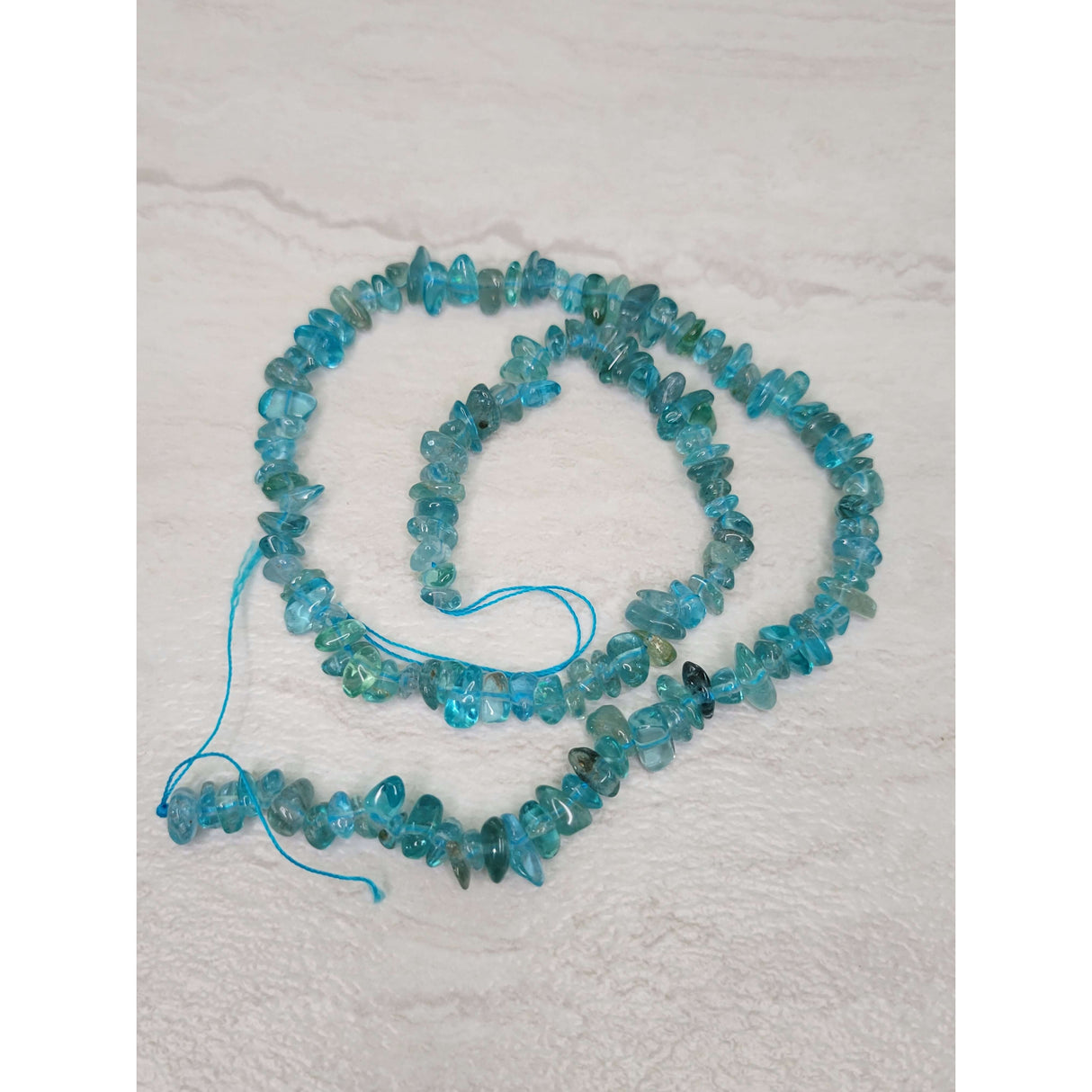 Natural Apatite Gemstone Chip, 15.5 Strand Crystal Chip Necklace Jewelry Making -Jewelry Making Kits