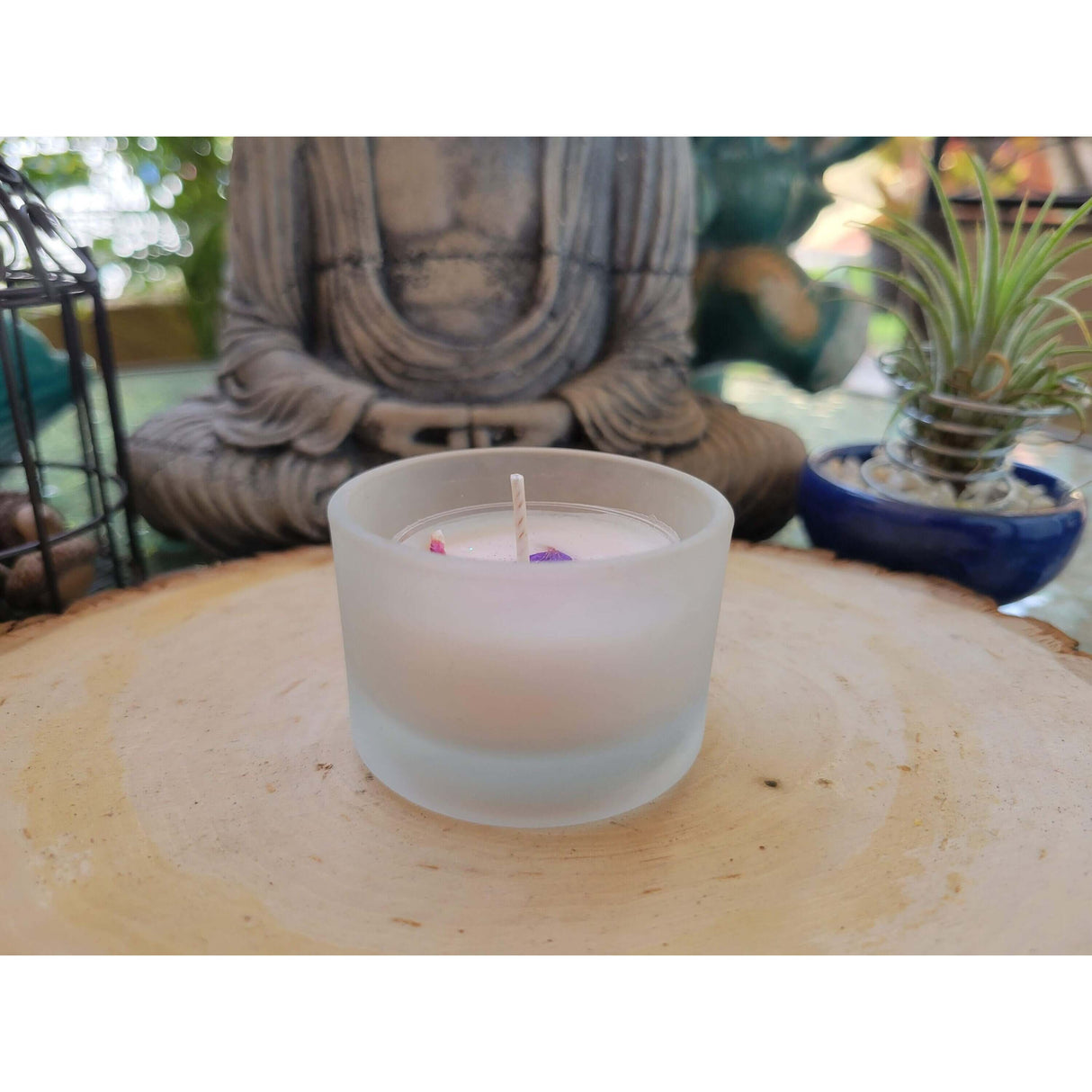 Tealight Candle Holder Frosted/ One Tealight Holder -