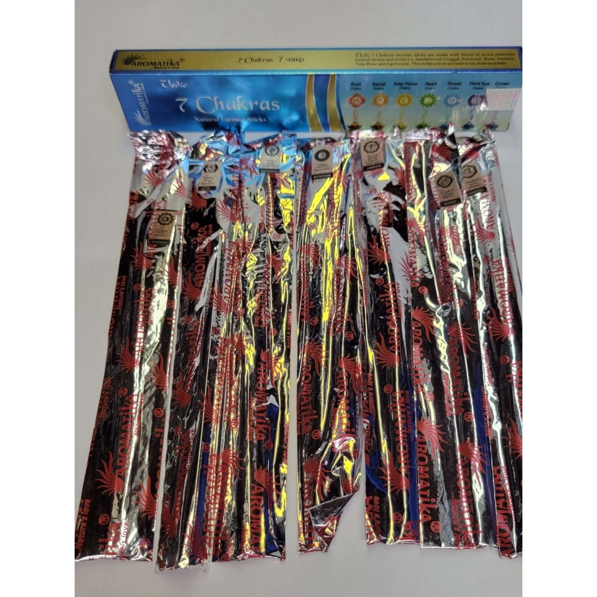 7 CHAKRA Incense Sticks (15 grams) -Incense