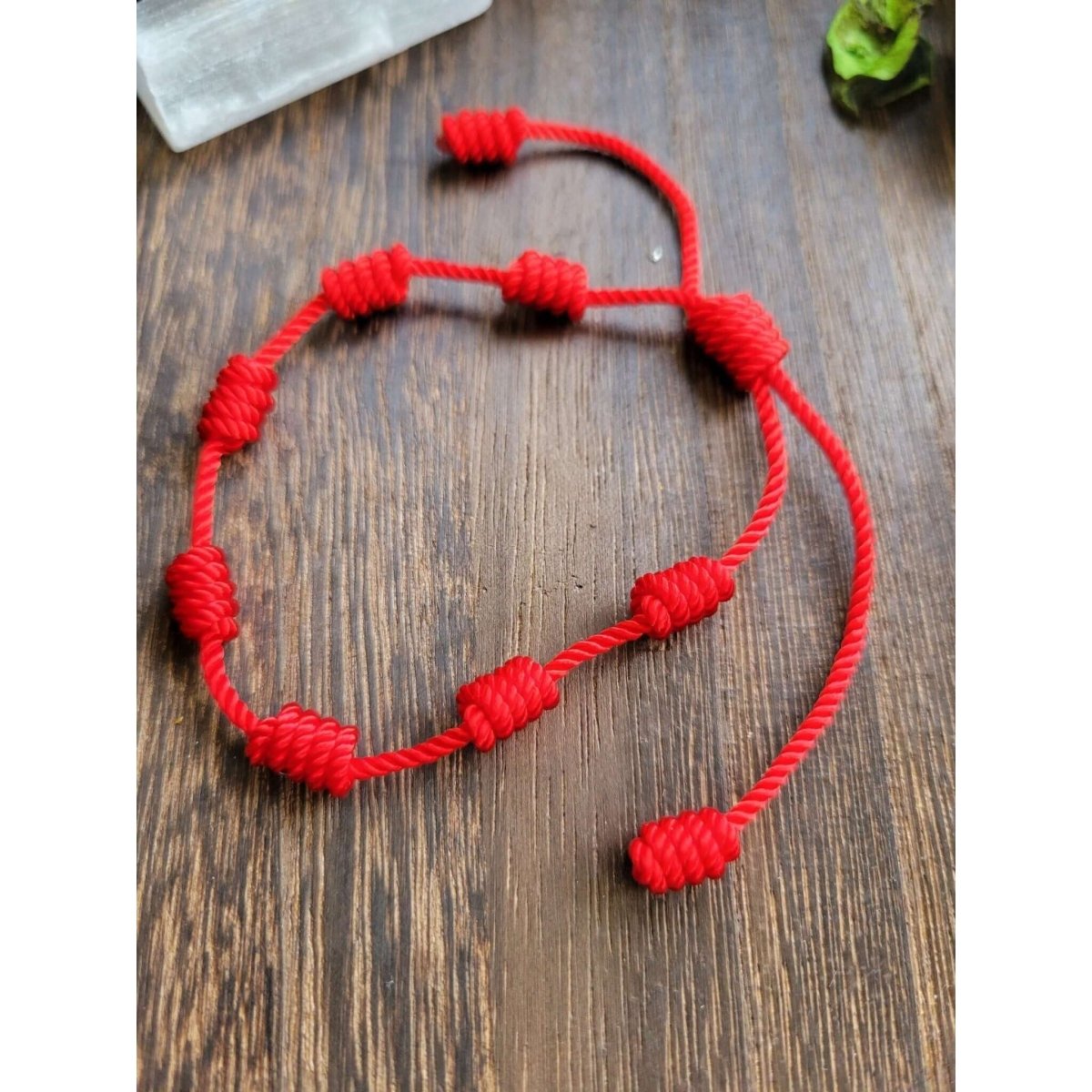 7 Knot Lucky Bracelets, Adjustable/ Red String Bracelets -Bracelets