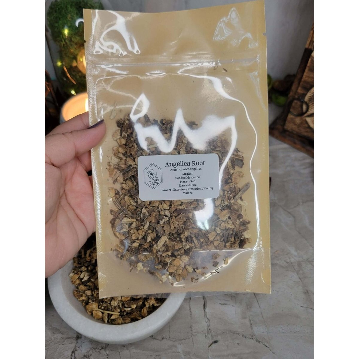 Angelica Root, Cut & Sifted, 1oz -Herbs & Spices