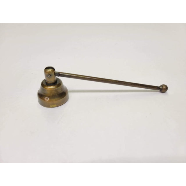 Antique honey gold finish swivel metal candle snuffer 5"l -Candle Snuffers