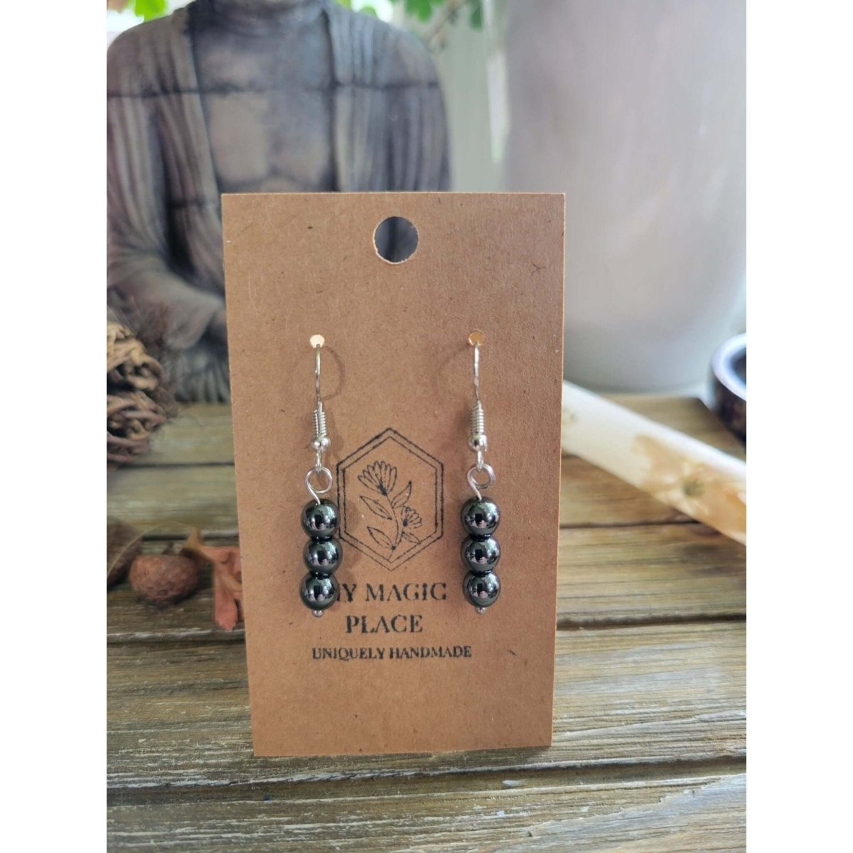 Beads Crystal Earrings ,Stacked Stone Drop Earrings |Gemstones Beads -Earrings