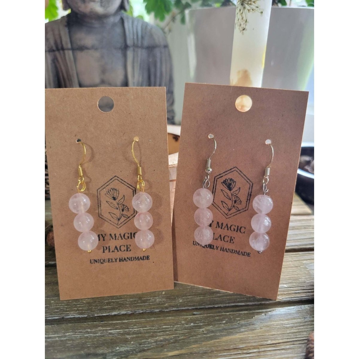 Beads Crystal Earrings ,Stacked Stone Drop Earrings |Gemstones Beads -Earrings