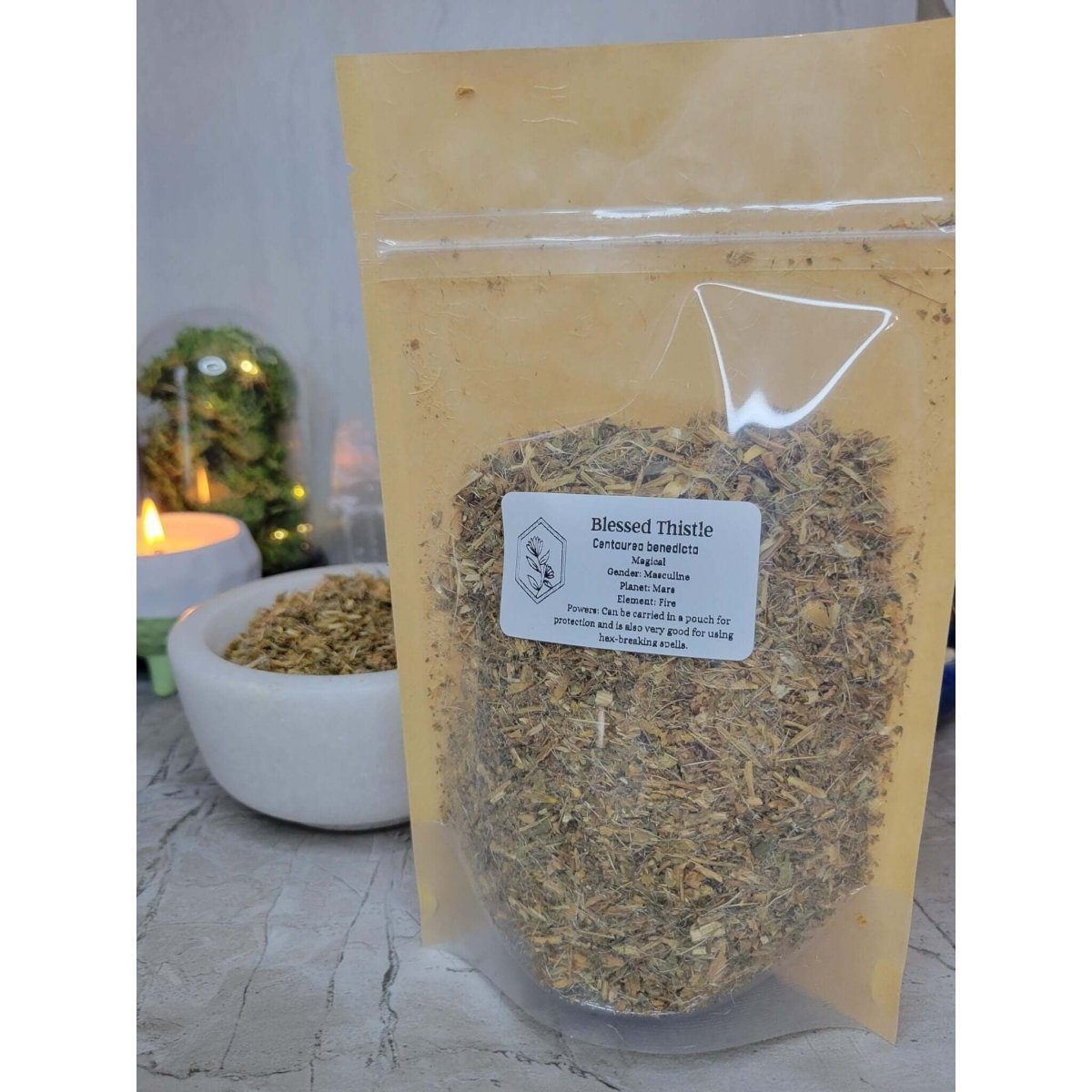 Blessed Thistle, Cut & Sifted 1oz -Herbs & Spices
