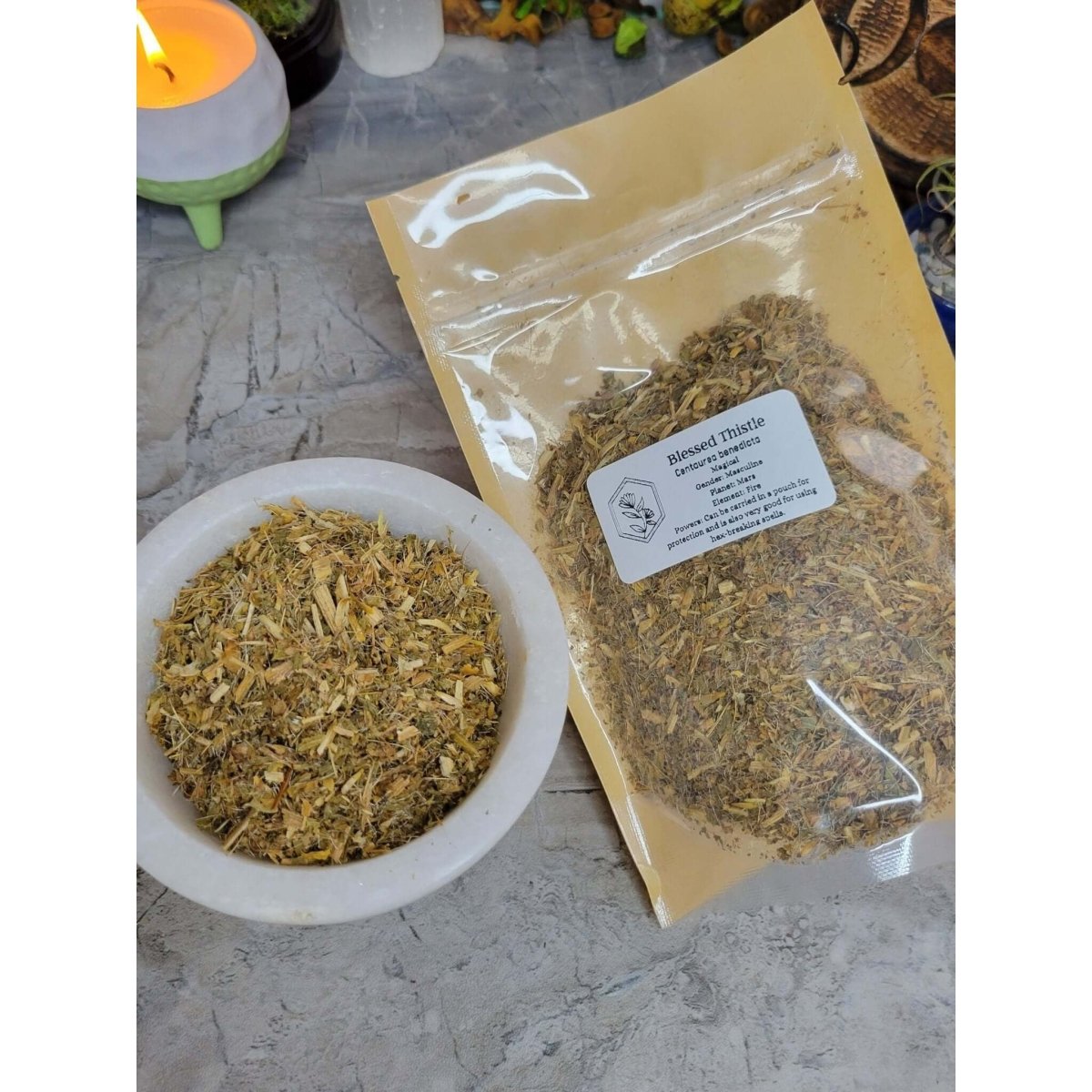 Blessed Thistle, Cut & Sifted 1oz -Herbs & Spices