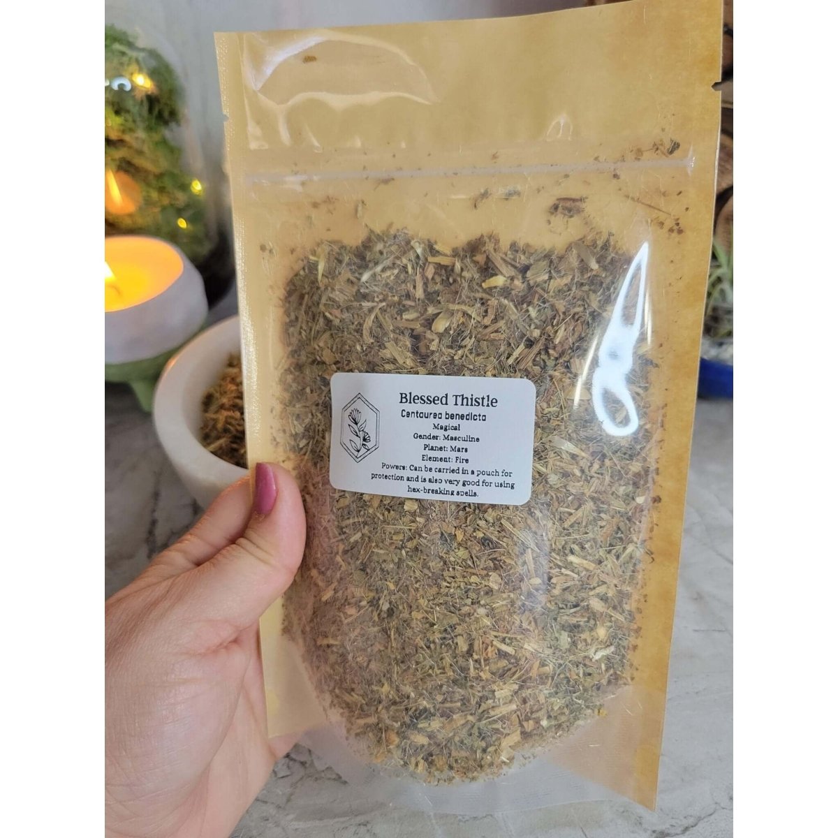 Blessed Thistle, Cut & Sifted 1oz -Herbs & Spices