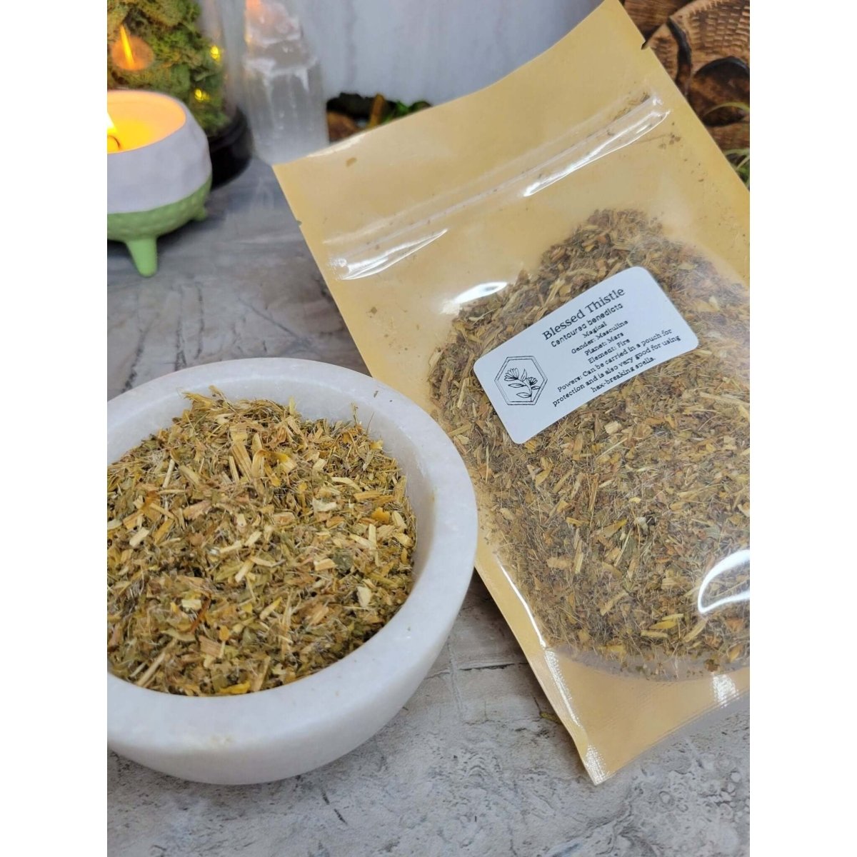 Blessed Thistle, Cut & Sifted 1oz -Herbs & Spices