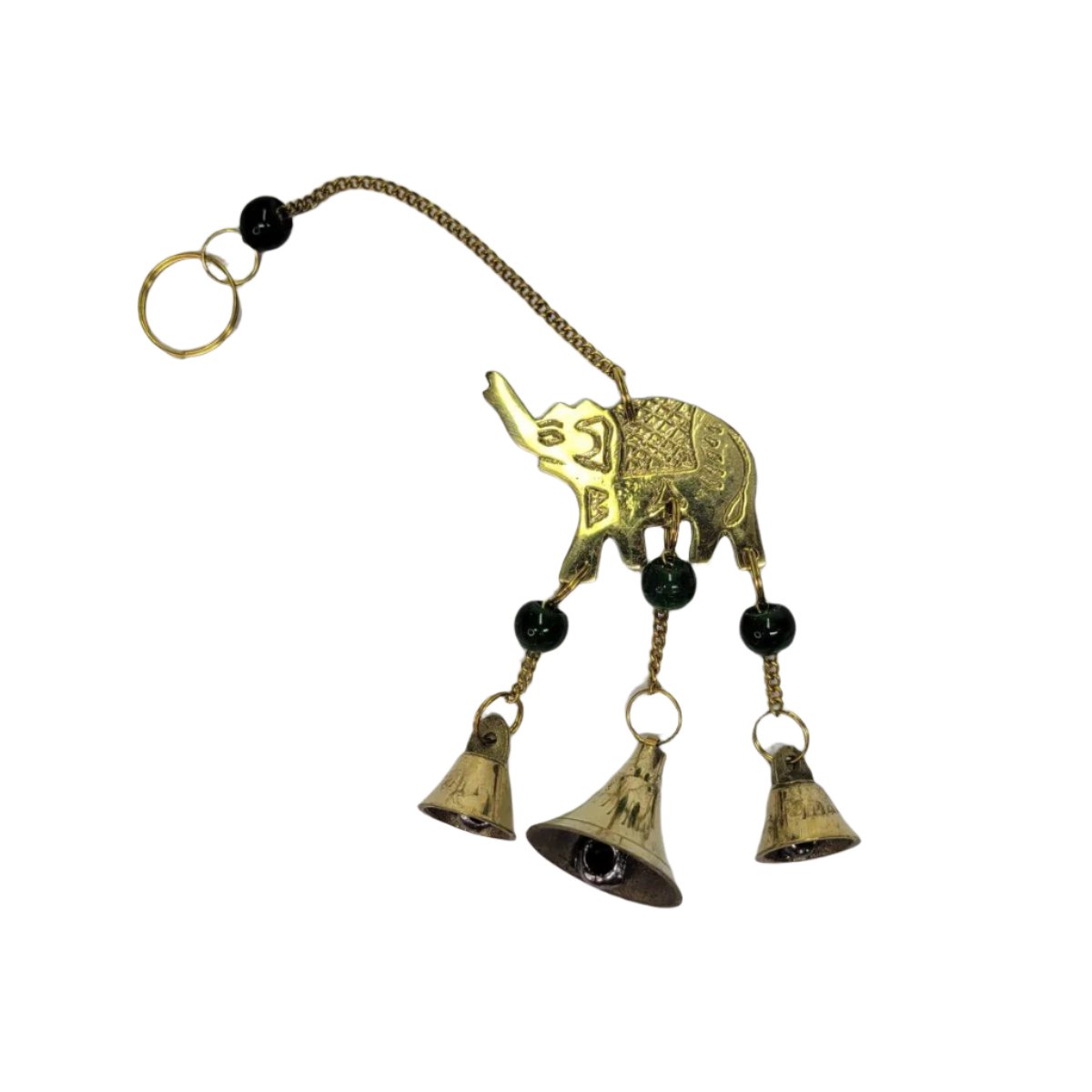 Brass Wind Chime with bells Elephant -Wind Chimes