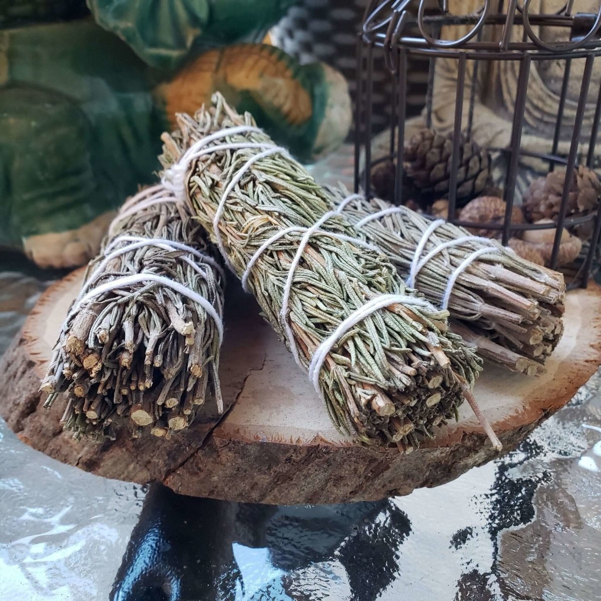 California Rosemary Smudge Sticks 4" inch Cleanse House Cleanse -Herbs & Spices