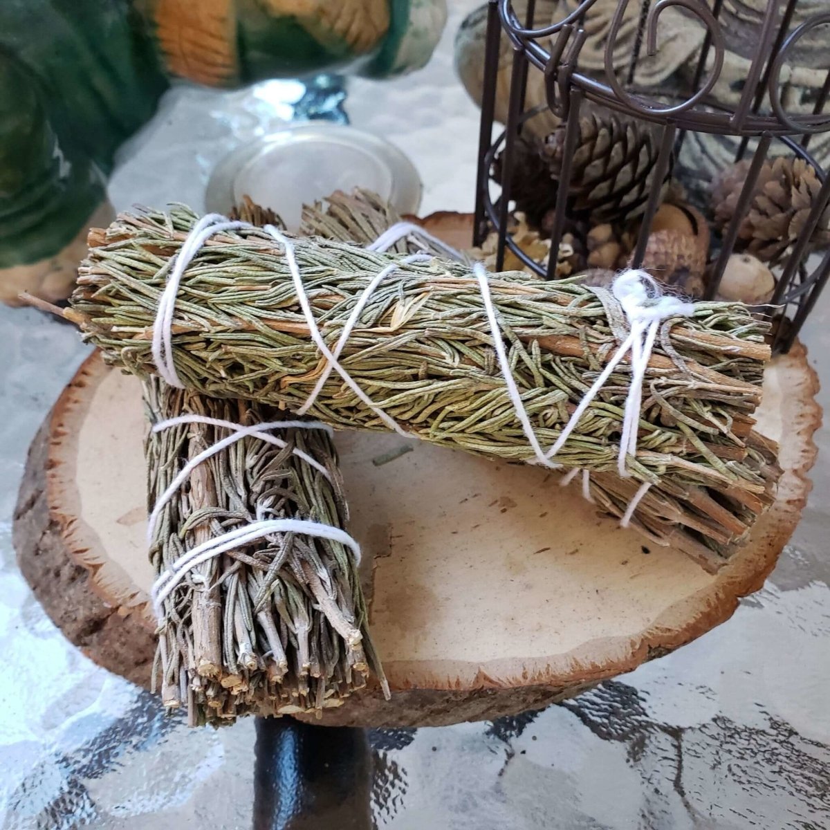 California Rosemary Smudge Sticks 4" inch Cleanse House Cleanse -Herbs & Spices