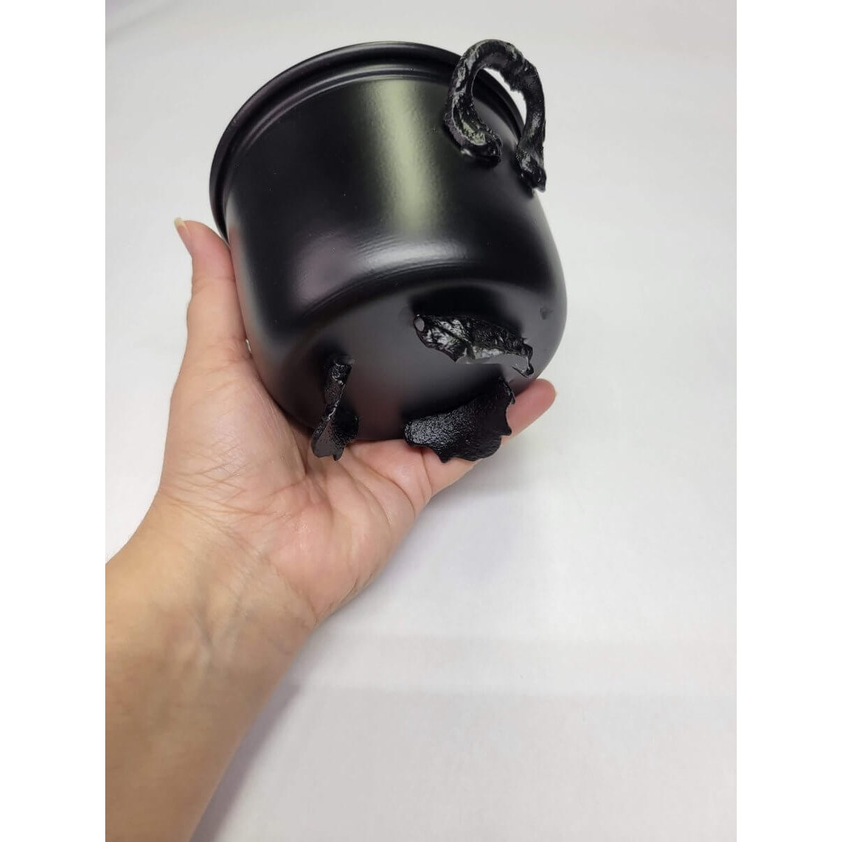 Cauldron Burner / Black Plain Metal Cauldron / Altar Burner -Incense Holders