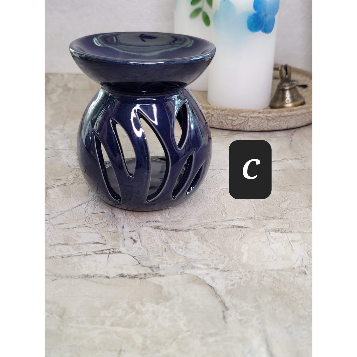 Ceramic Oil Burners Assorted Designs , handmade ceramic oil burner -Candle & Oil Warmers
