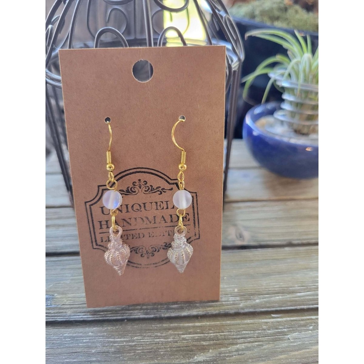 Charm and Crystal Earrings / Sea Earrings -Earrings