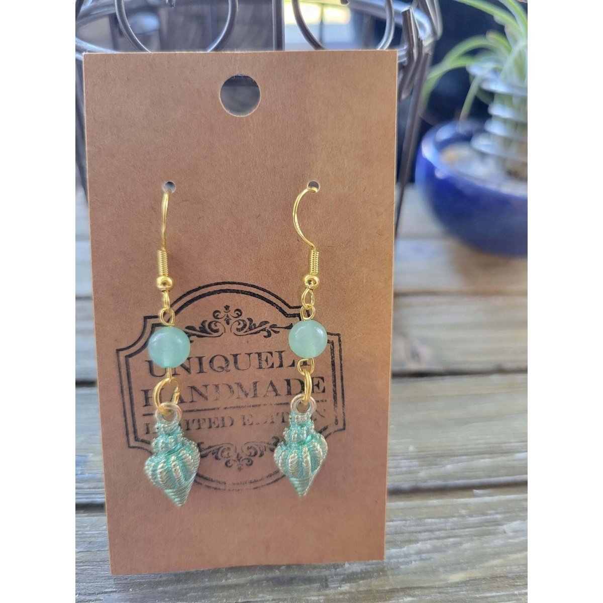 Charm and Crystal Earrings / Sea Earrings -Earrings