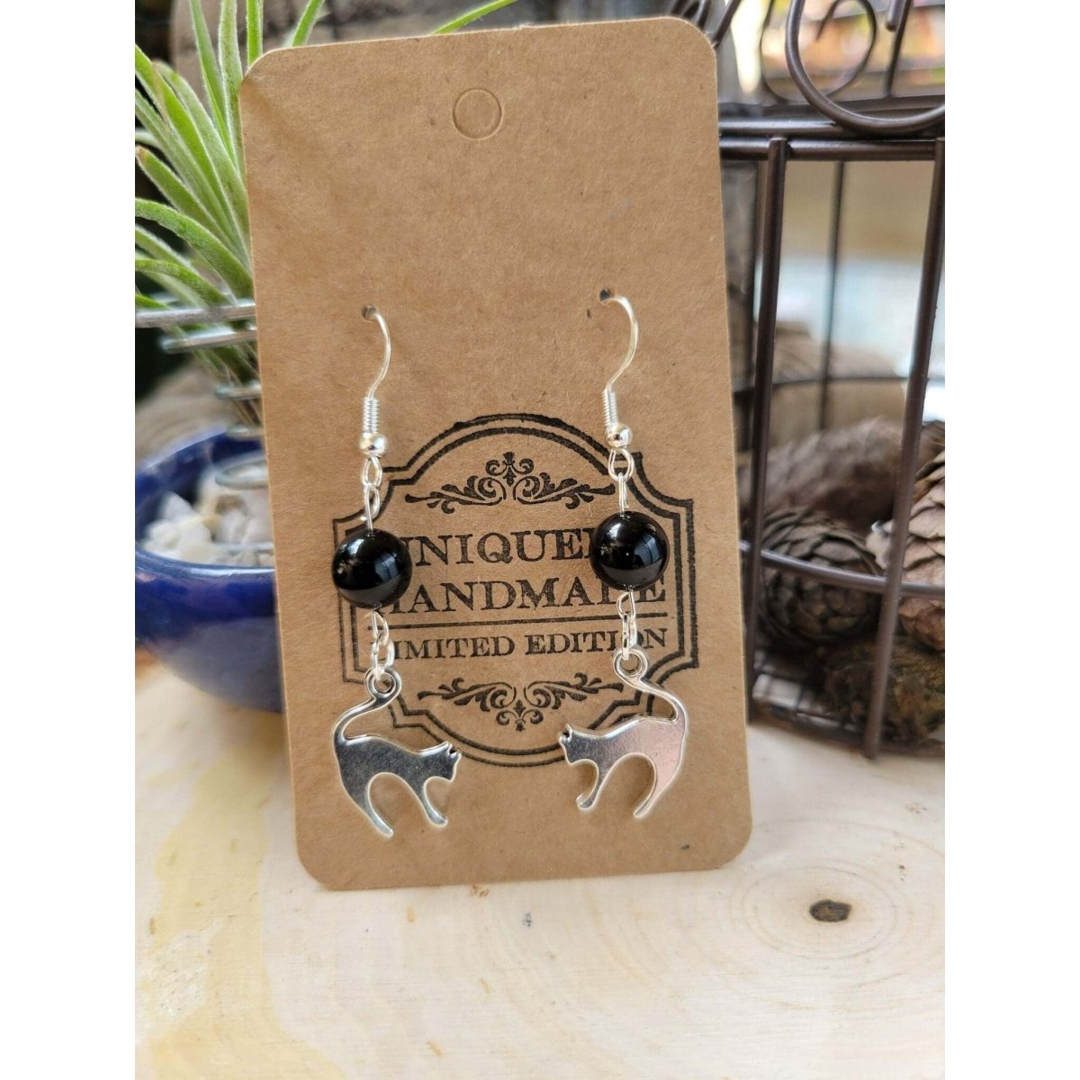 Charms Crystal Earrings ,Stacked Stone Drop Earrings |Charm and Crystal Earrings ,Witch Jewelry, Healing Crystal Energy -