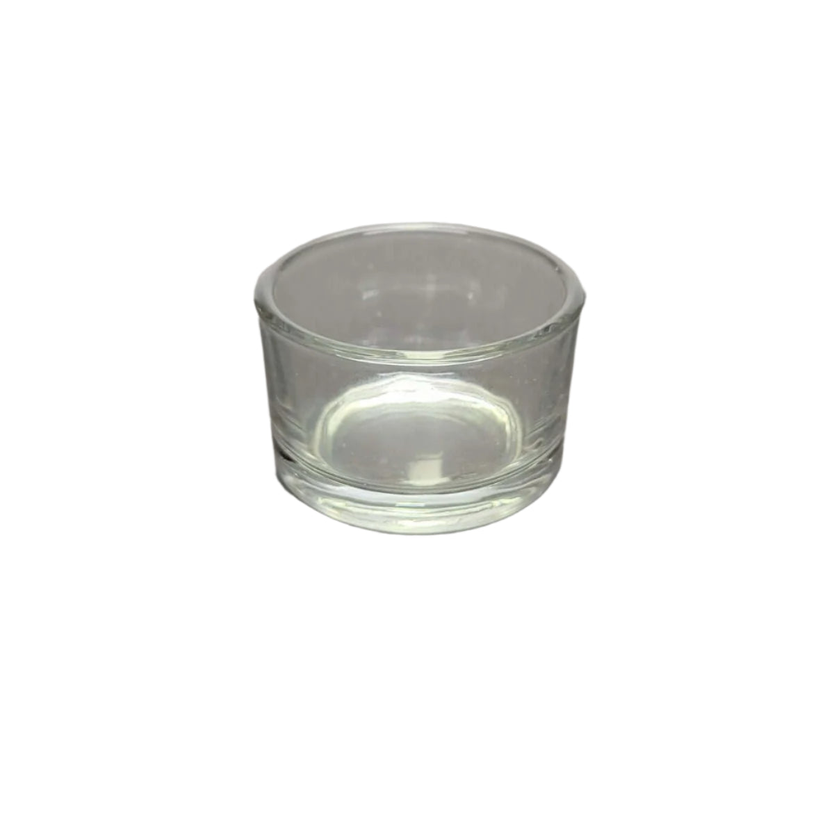Clear Glass Tealight Candle Holder/ One Tealight Holder -