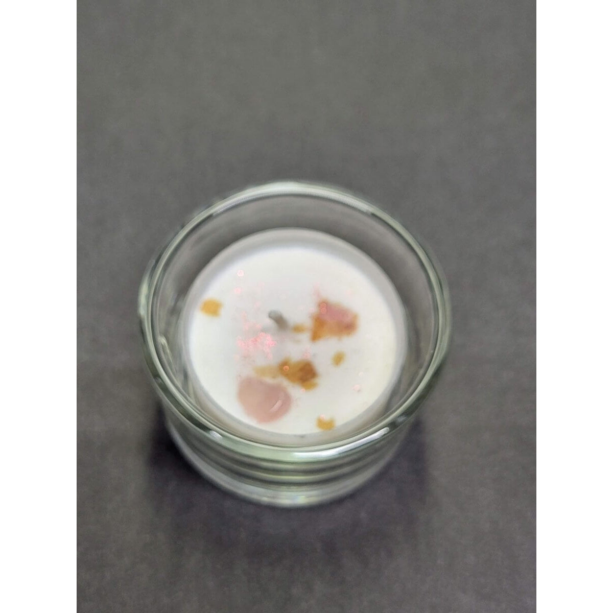 Clear Glass Tealight Candle Holder/ One Tealight Holder -