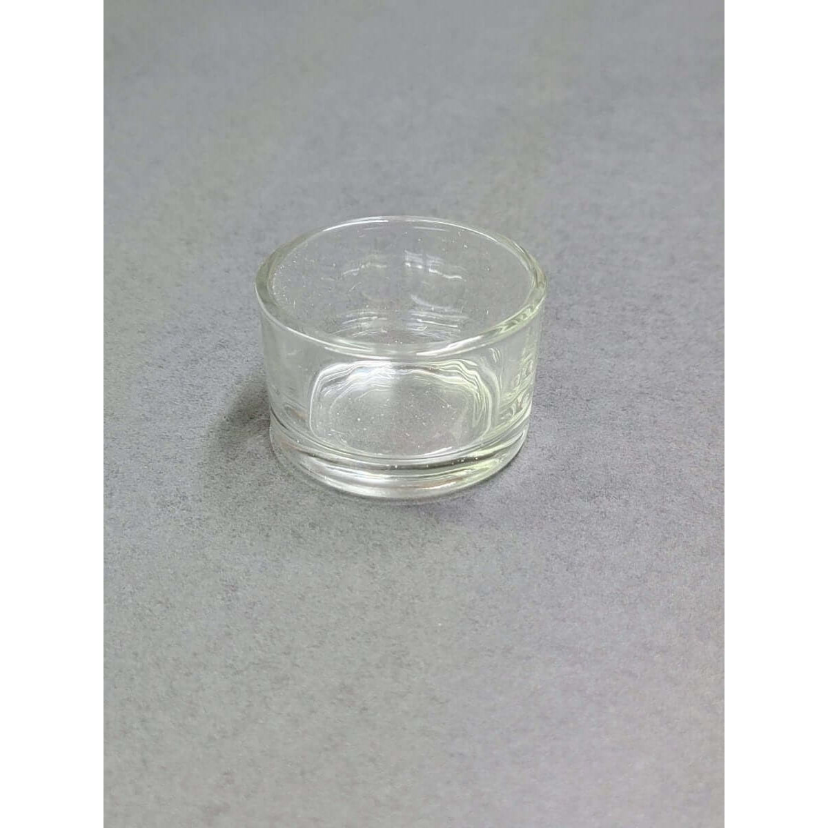 Clear Glass Tealight Candle Holder/ One Tealight Holder -