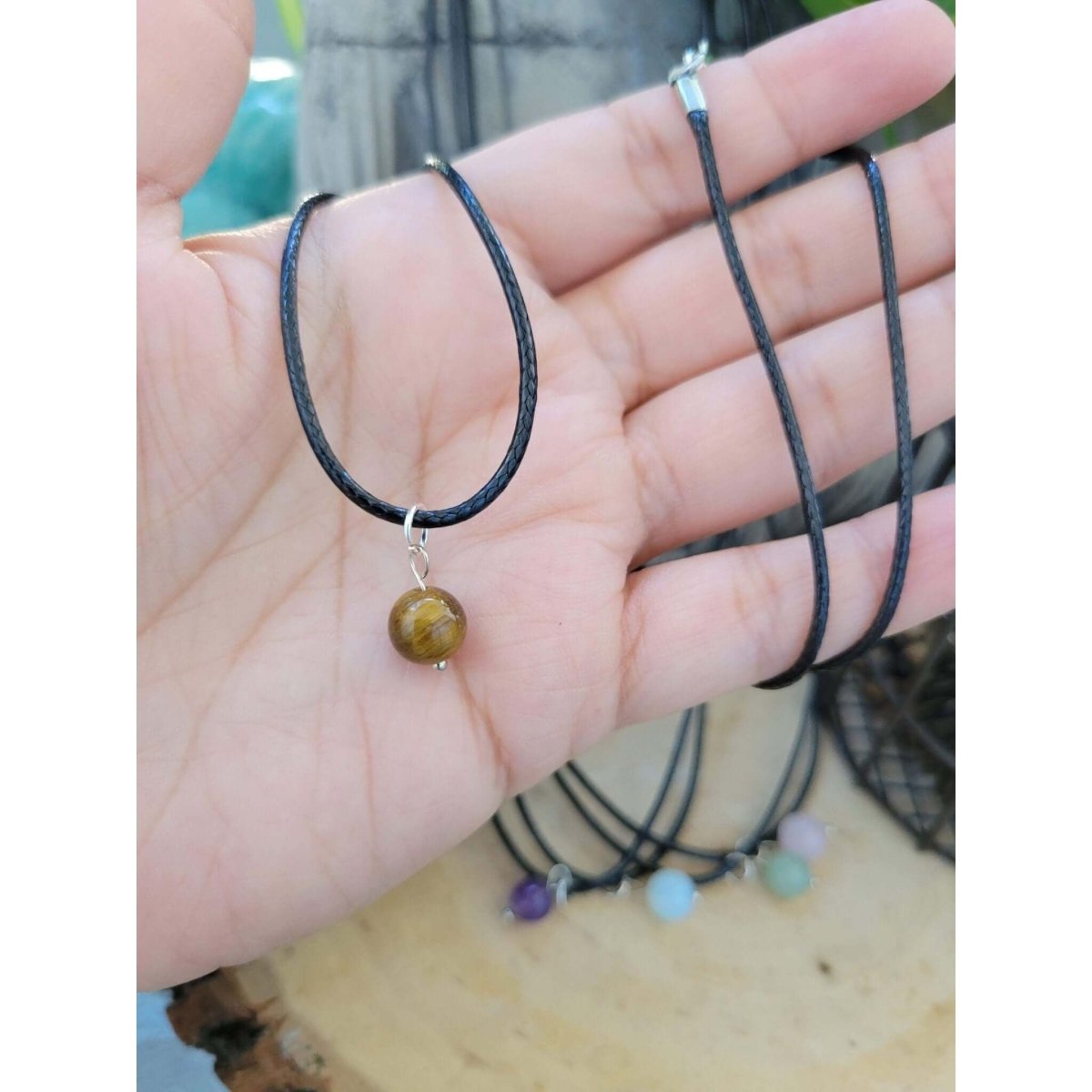 Crystal Beads Necklace /Healing Jewelry /Protection Crystals -