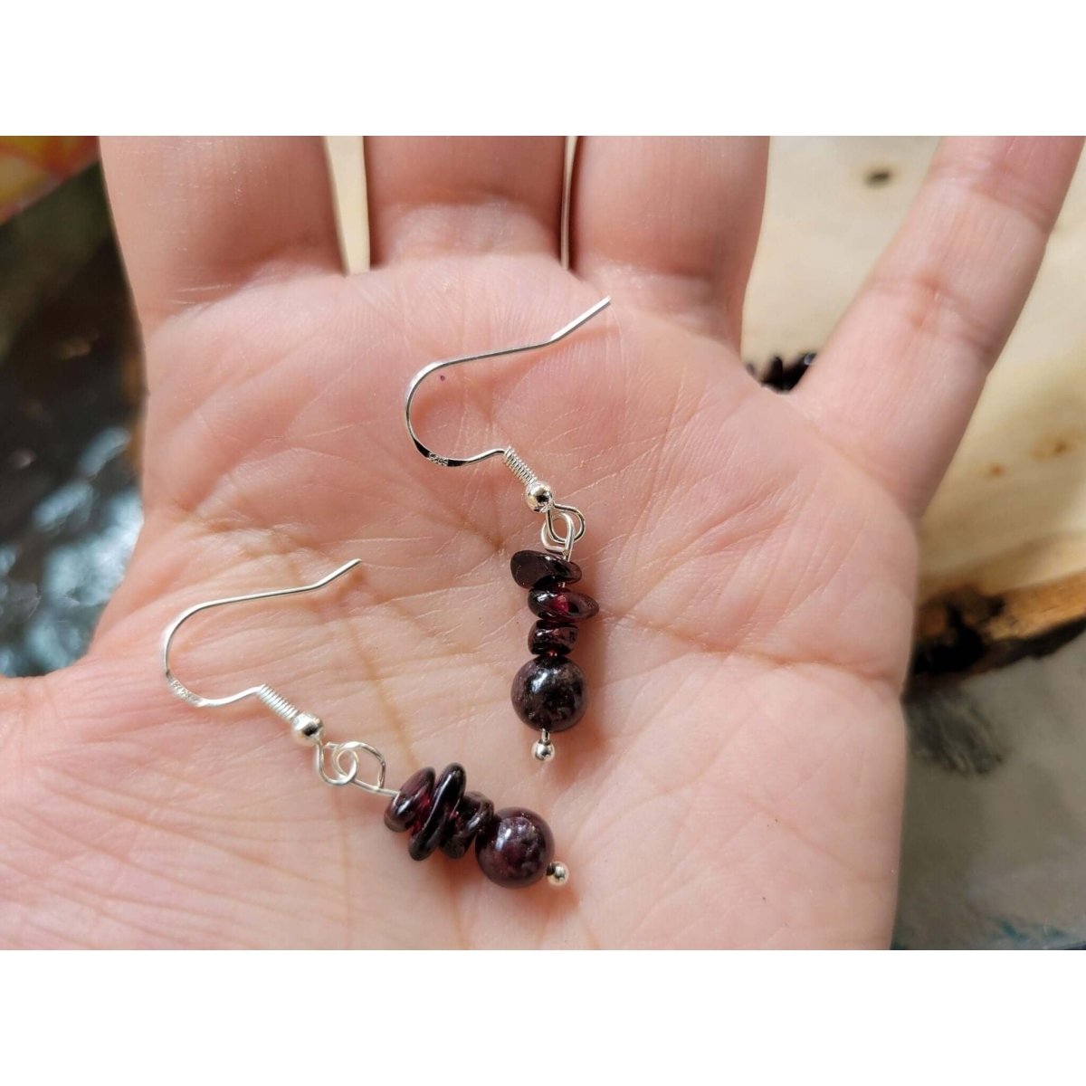 Crystal Earrings ,Stacked Stone Drop Earrings | Bohemian Style Dangle Earrings -