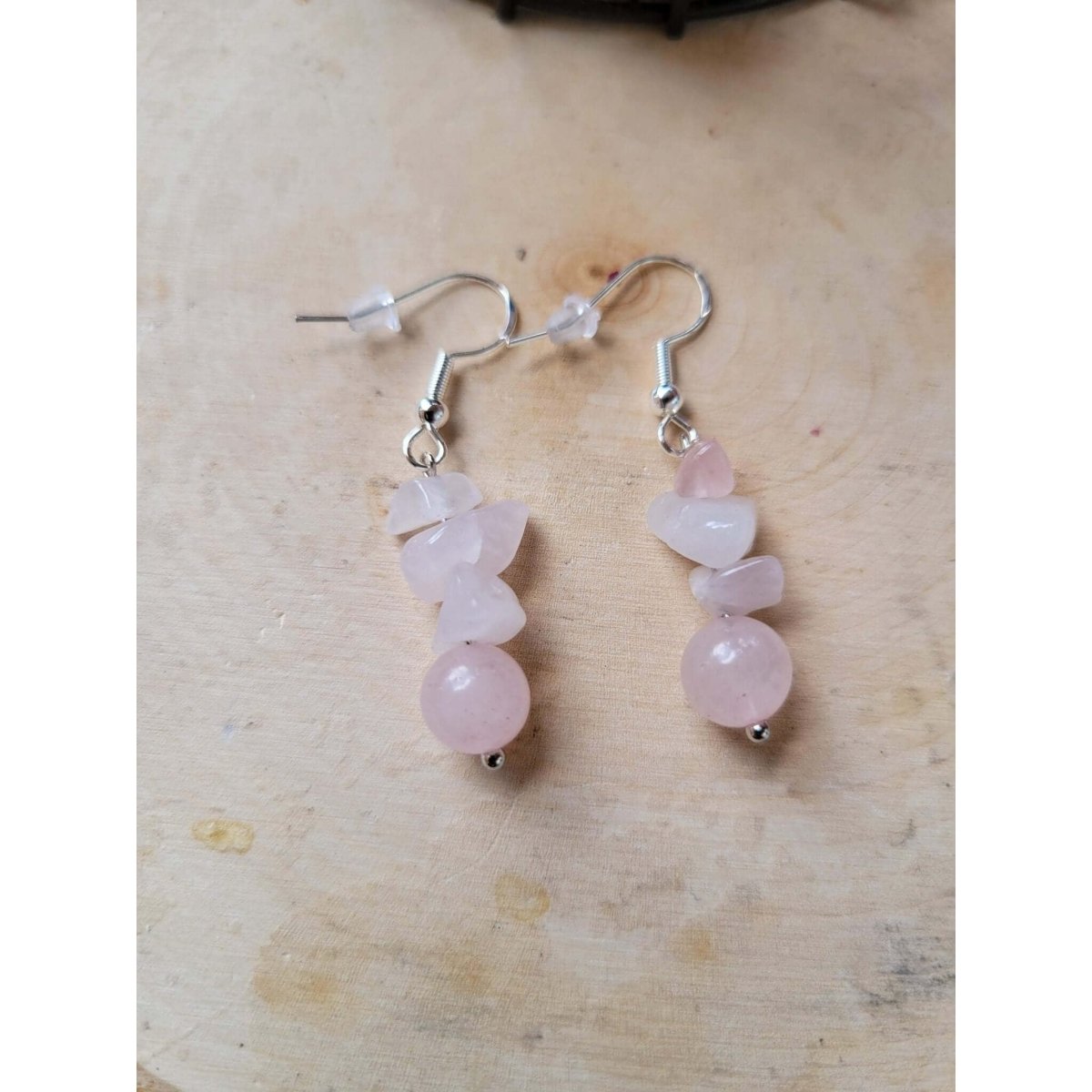 Crystal Earrings ,Stacked Stone Drop Earrings | Bohemian Style Dangle Earrings -