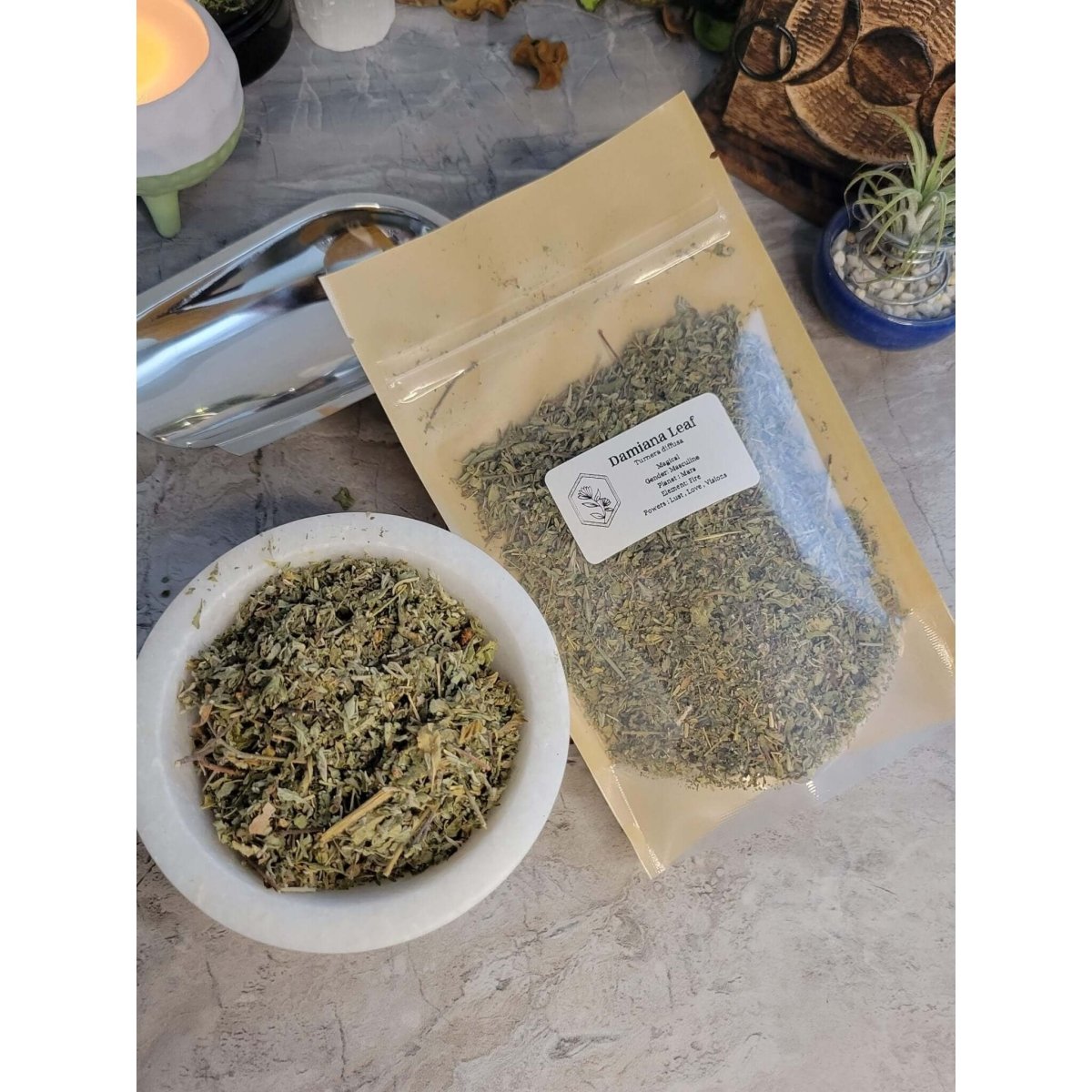 Damiana Leaf, Cut & Sifted 1oz -Herbs & Spices