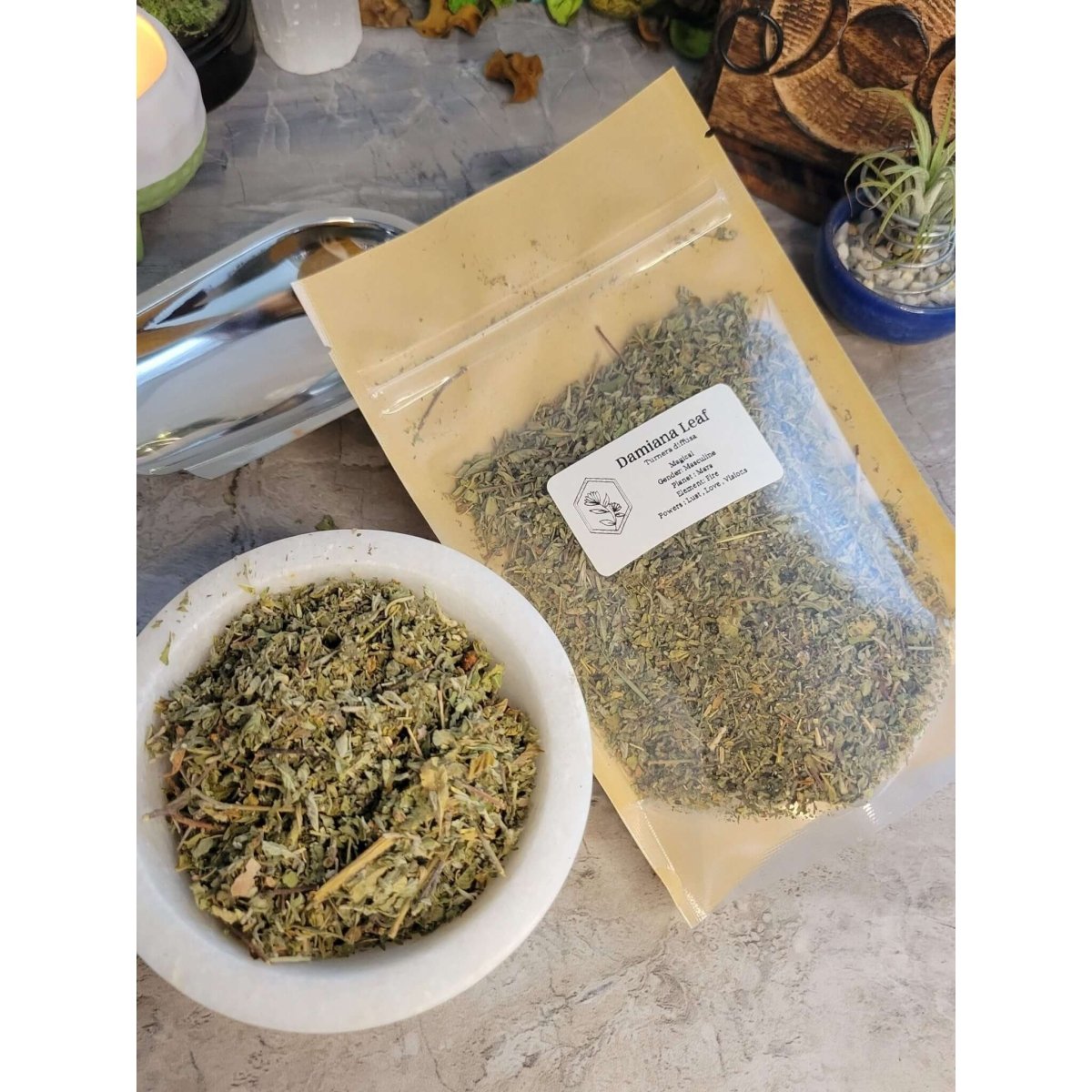 Damiana Leaf, Cut & Sifted 1oz -Herbs & Spices