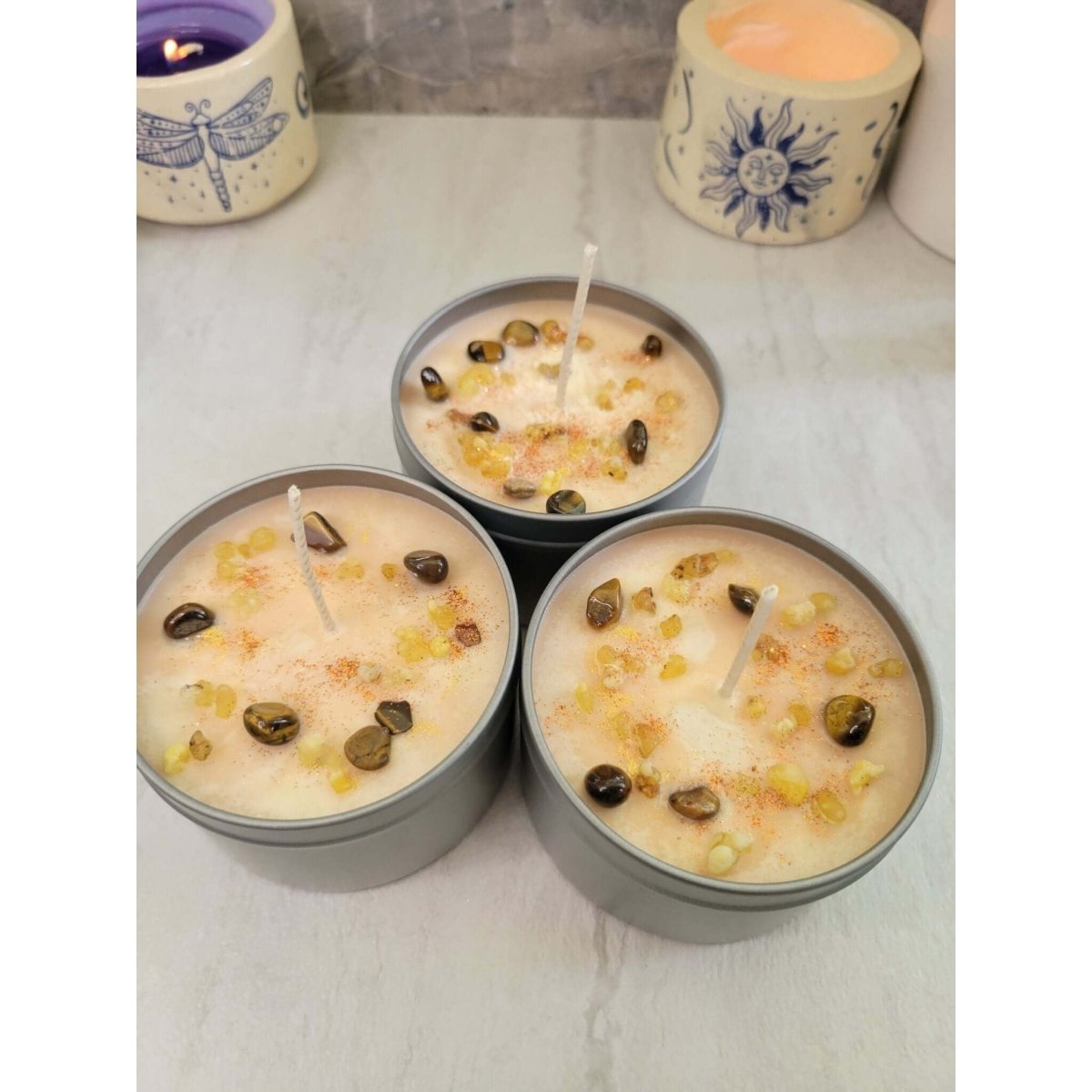 Frankincense and Myrrh Candle Meditation Cleansing space Candle 8 oz -Candles