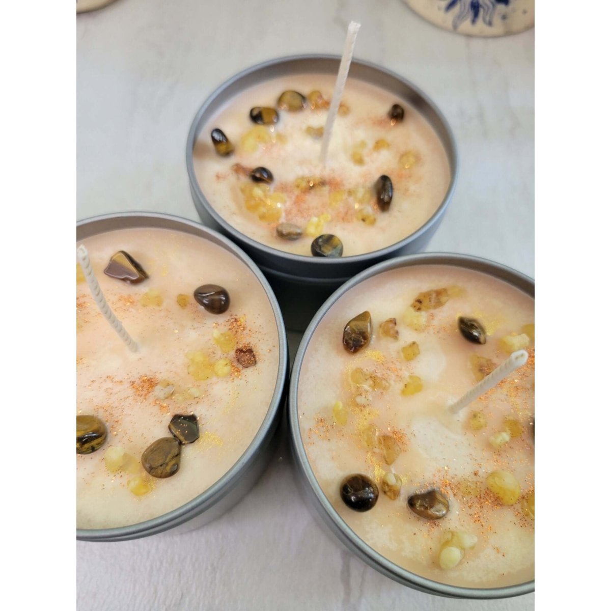 Frankincense and Myrrh Candle Meditation Cleansing space Candle 8 oz -Candles