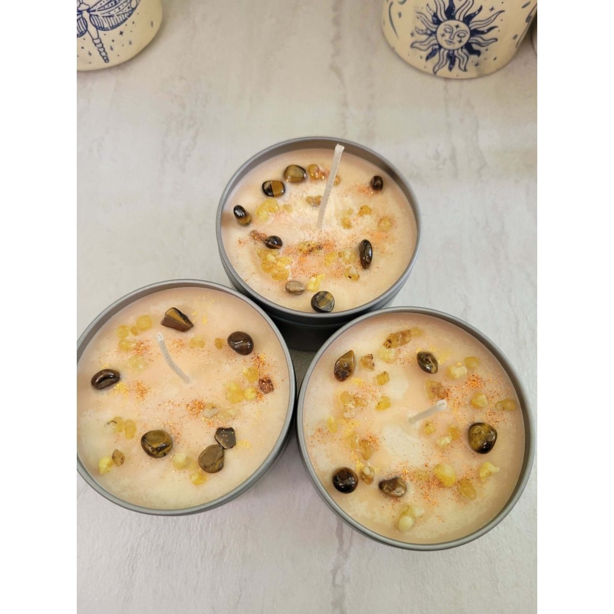 Frankincense and Myrrh Candle Meditation Cleansing space Candle 8 oz -Candles