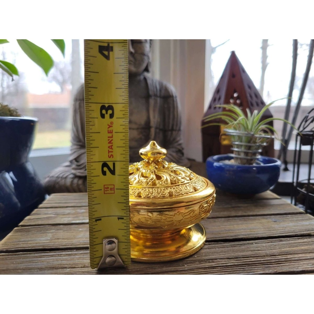 Gold Color !Incense Holder, Incense Burner ,Altar Decoration, Cone Holder Burner -
