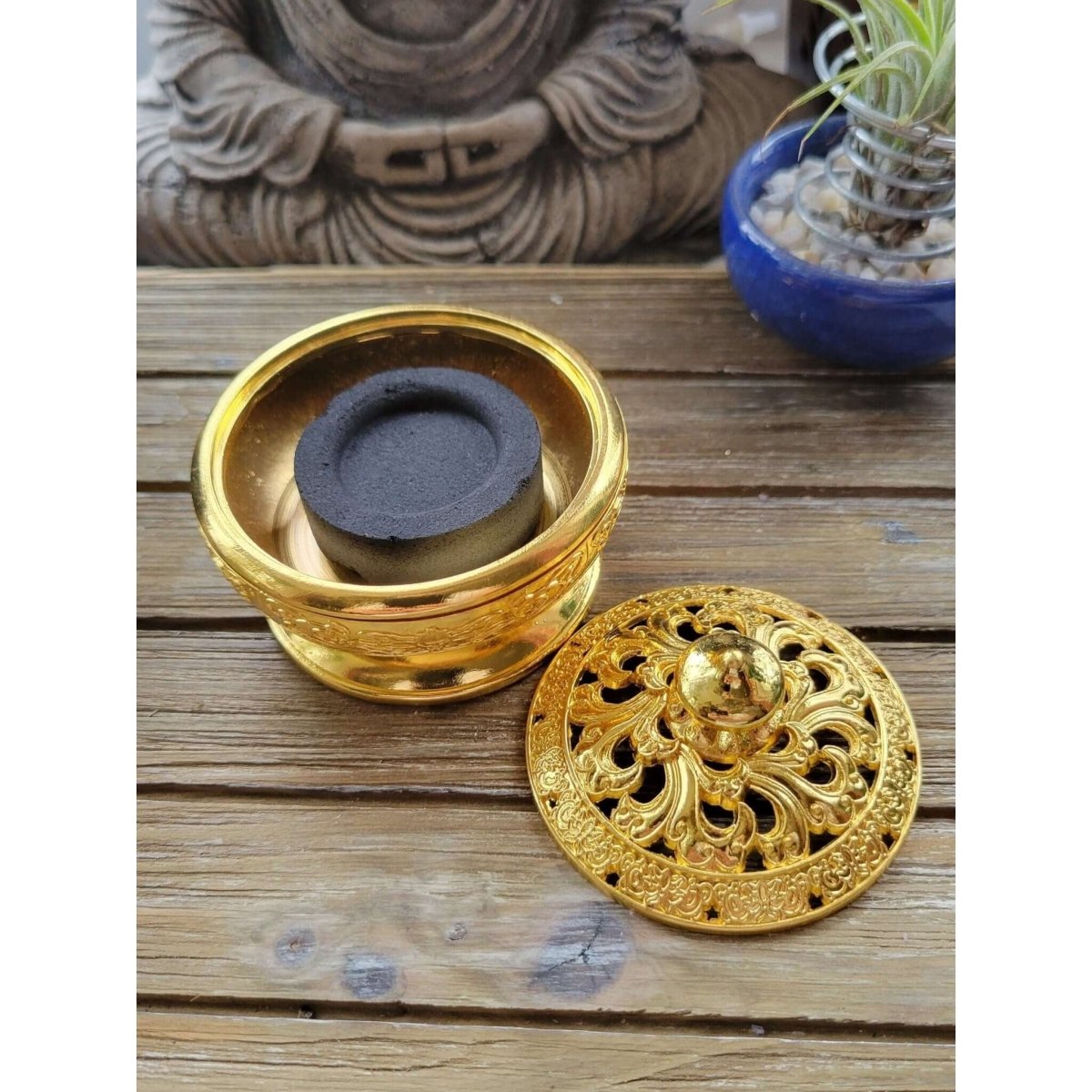 Gold Color !Incense Holder, Incense Burner ,Altar Decoration, Cone Holder Burner -