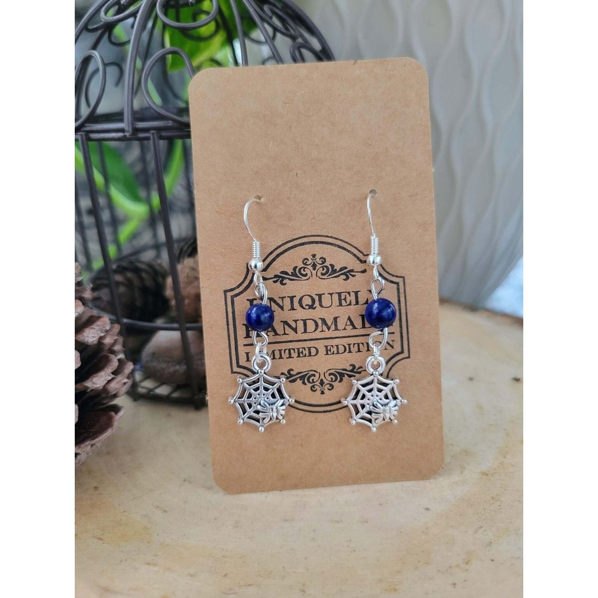 Halloween Crystal Earrings/ Witch Earrings/ Gemstones Earrings -