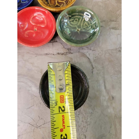 Handmade Ceramic Incense Burner Bowls Embossed Assorted designs, Incense Cones Holder -Incense Holders
