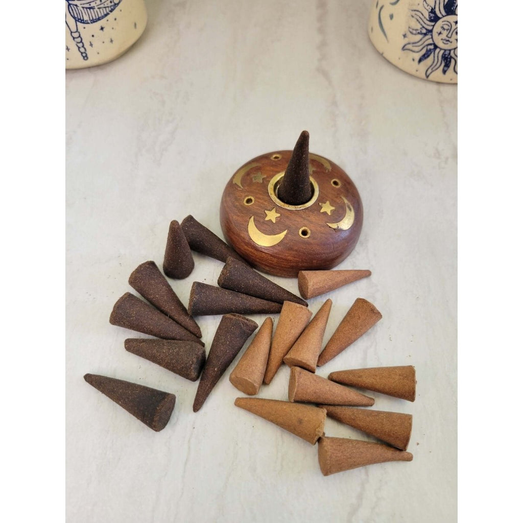 Handmade Natural Incense Cones, Incense Cone Assortment -Incense