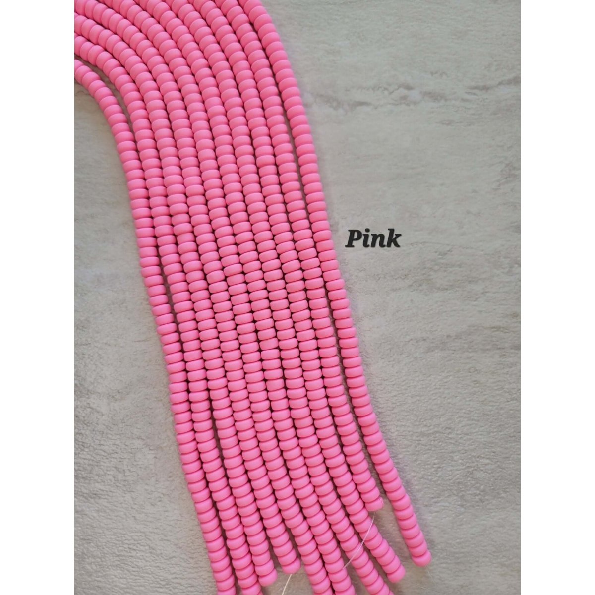 Handmade Polymer Clay Beads Strands, Jewelry Crafts Supplies, Flat Round -Jewelry Making Kits