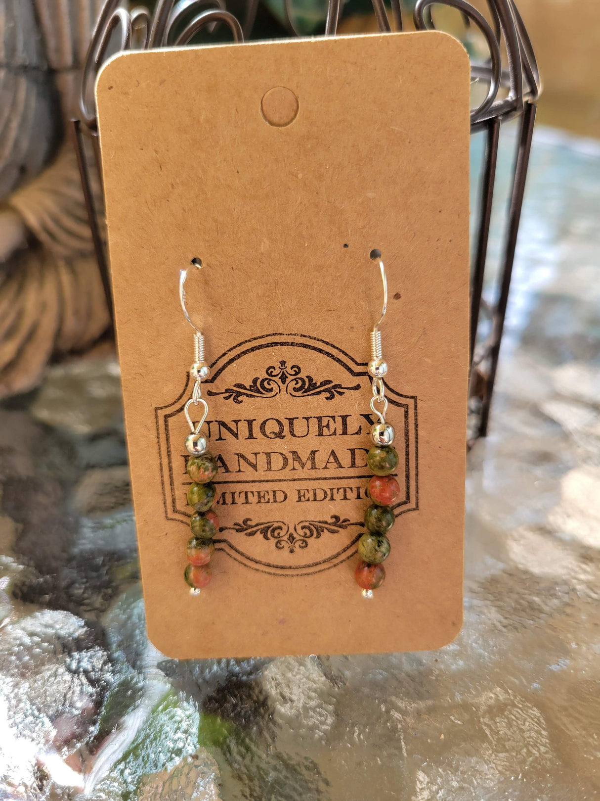 Crystal Earrings ,Stacked Stone Drop Earrings | Bohemian Style Dangle Earrings , Jewelry, Crystal Energy