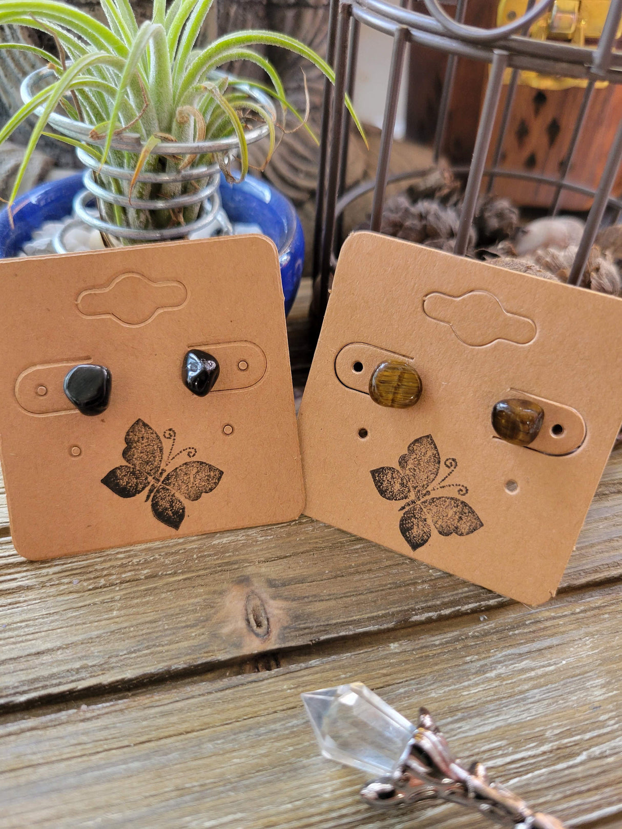 Gemstone Stud Earrings ,Tiny Crystal Earrings ,Crystal Studs Hypoallergenic Earrings