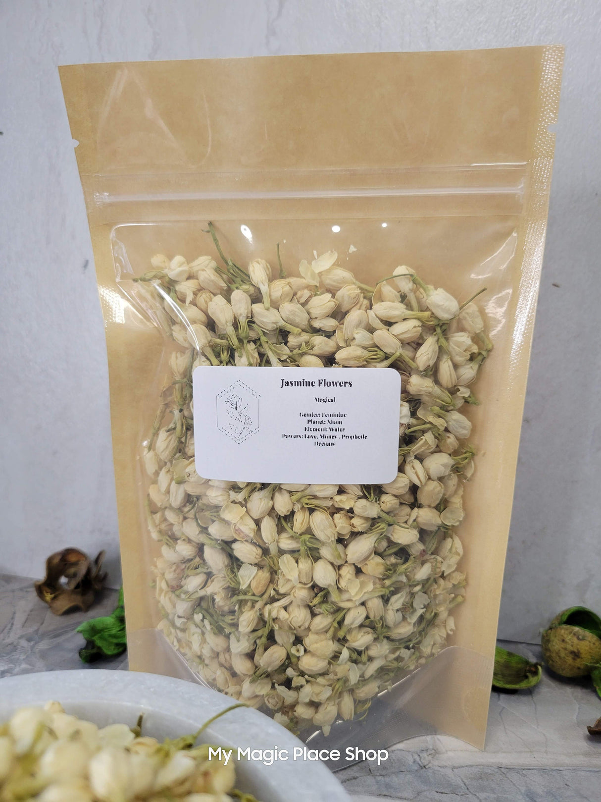 Jasmine Flower, Whole 1oz, decoration herbs, magical herbs