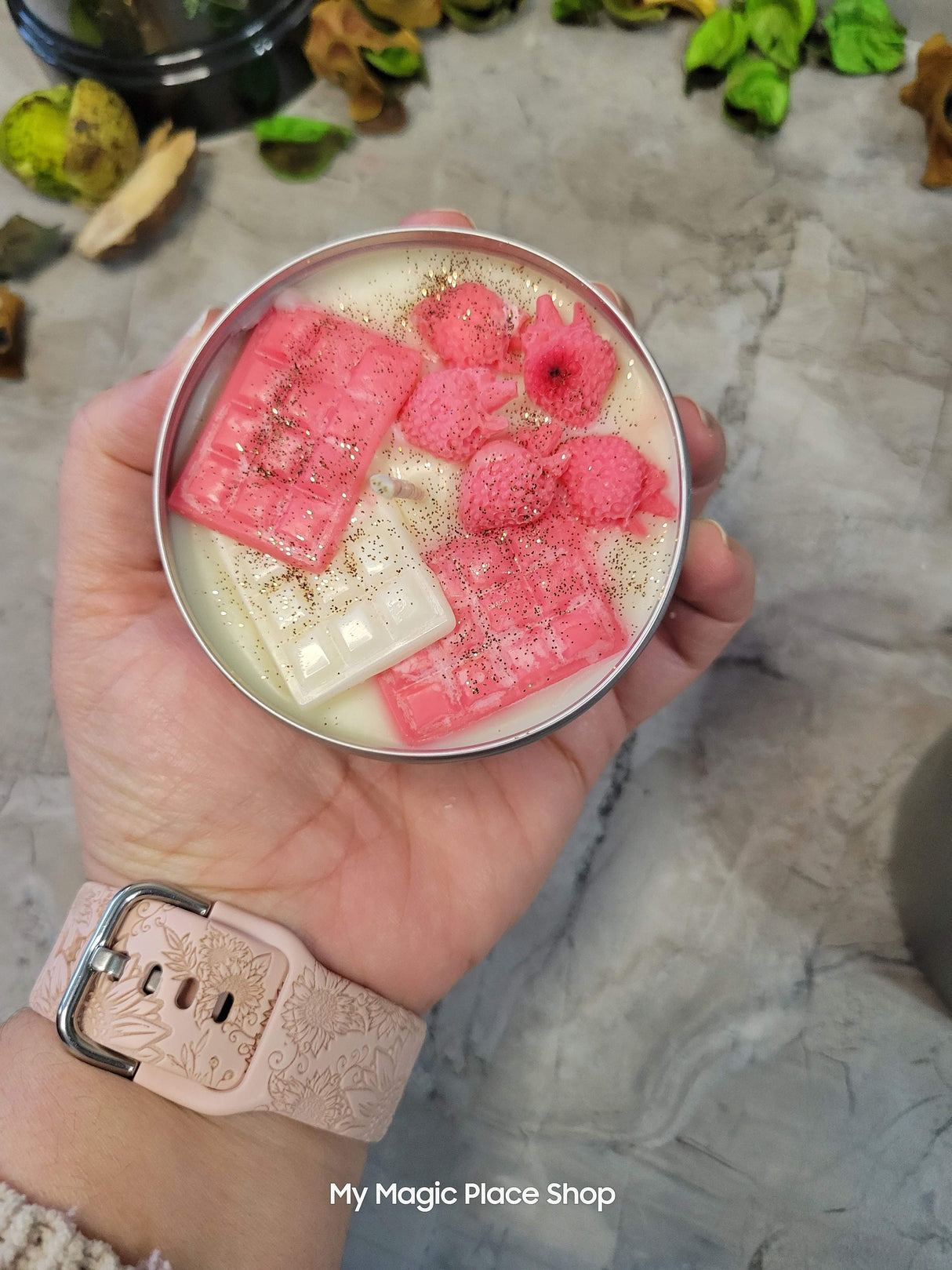 Chocolate covered Strawberry candle ,Valentine's Day Gifts, Dessert Candles