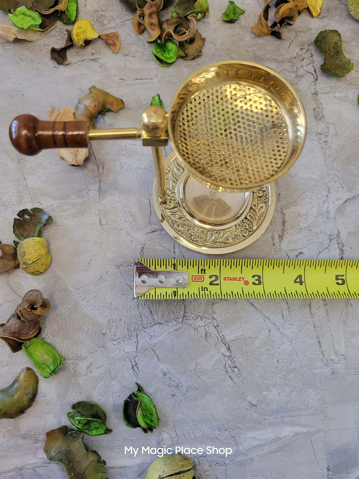 Handmade Brass Resin Burner/ Burn Resin without charcoal/Adjustable Burner