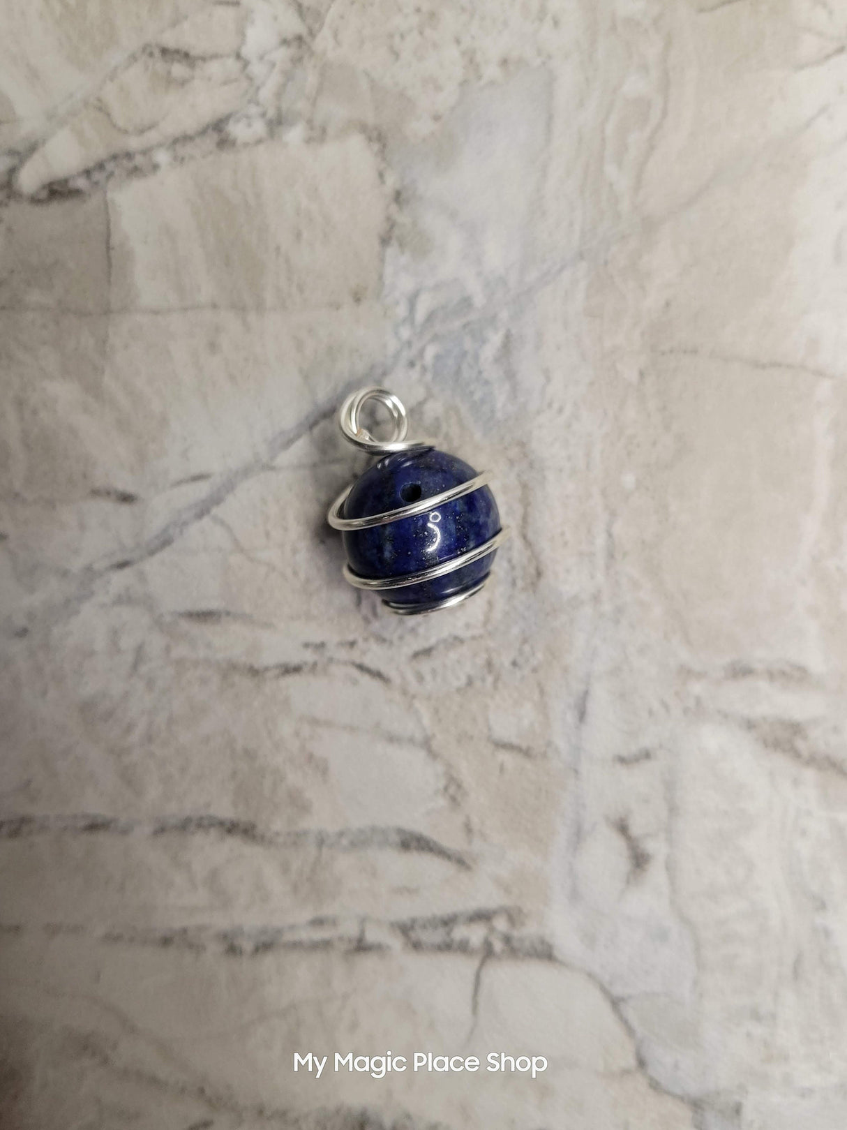 Crystal Beads Wire Wrapped Pendant handmade Necklace