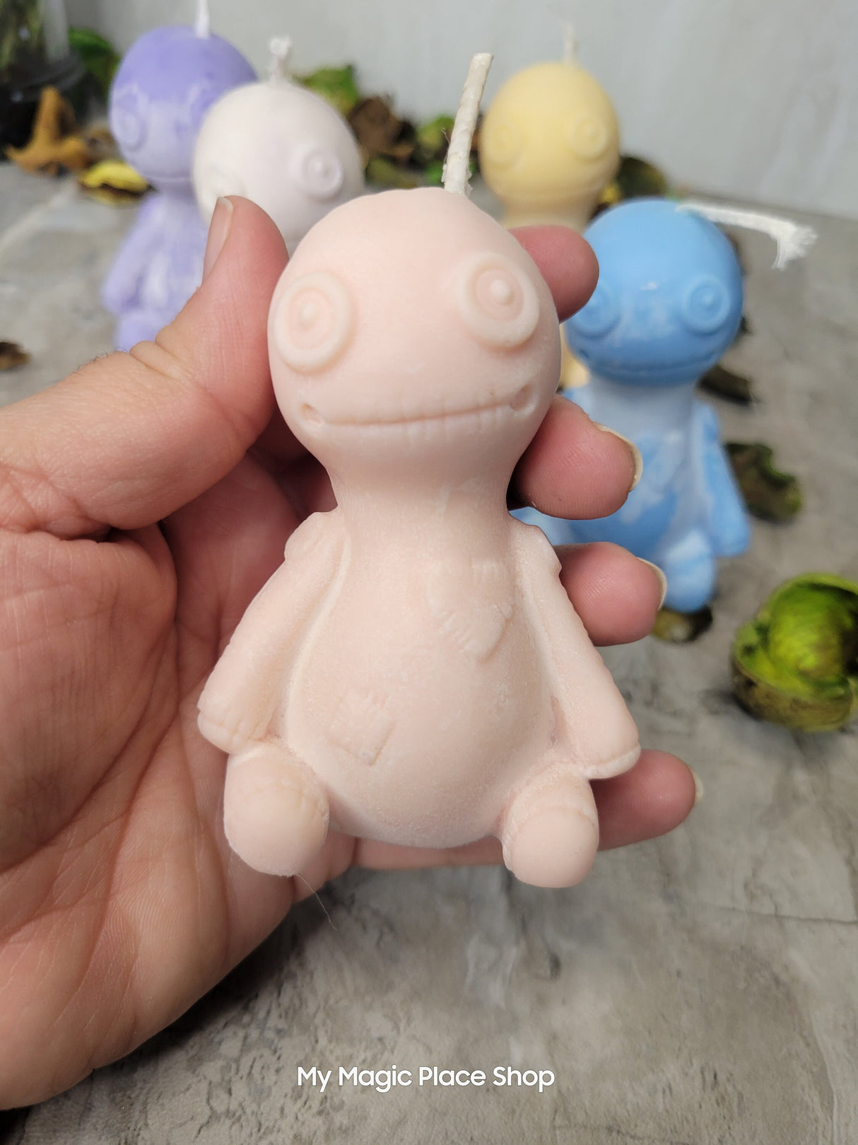 Soy Wax Voodoo doll candle, shaped candle, sculptural candle, Scented Candle