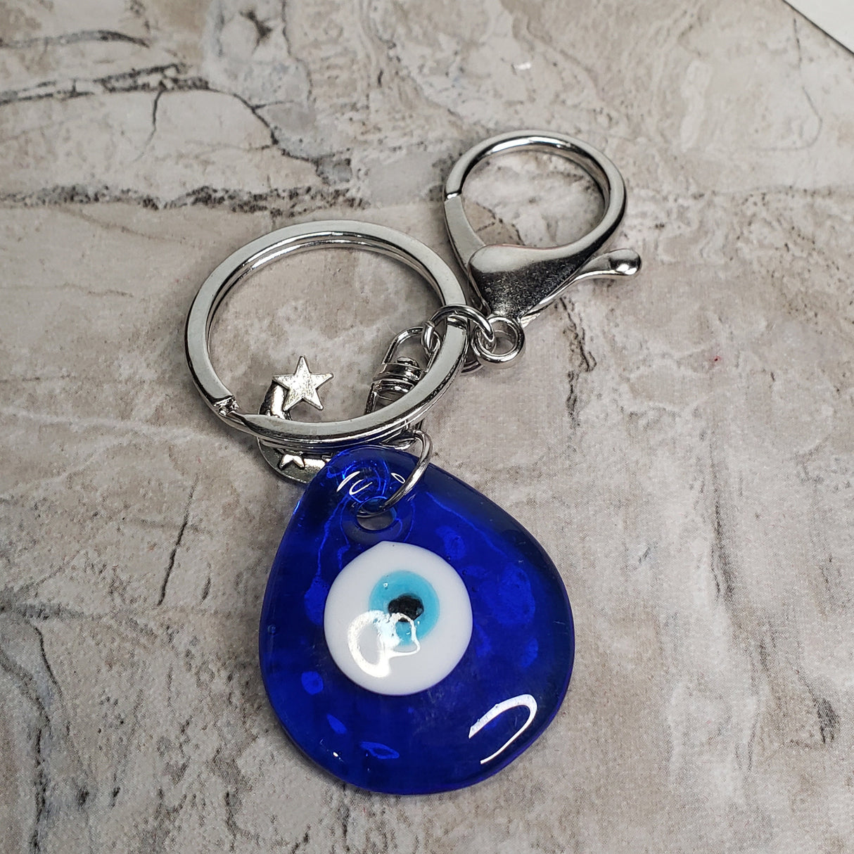 Evil Eye Keychain Charm ,Handmade Keychain, Evil Eye Protection , Gift For Her