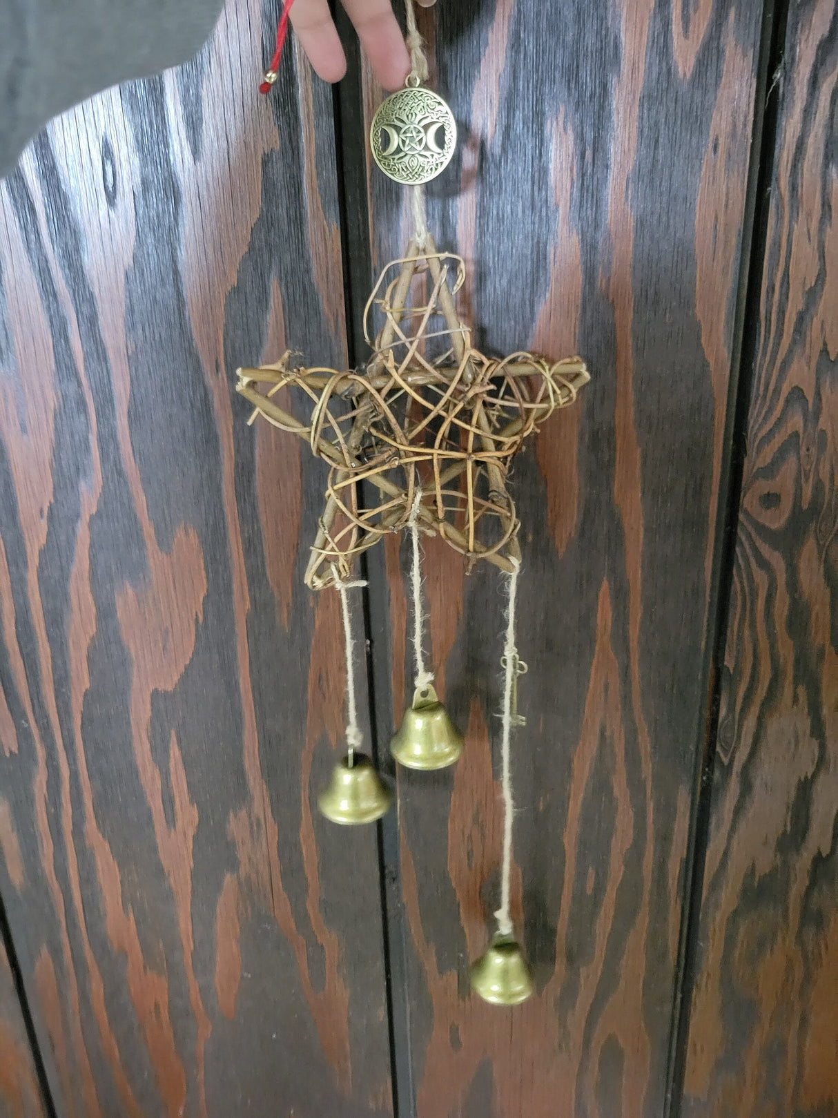 Star Witches Bells Wind chimes, protection Bells, Brass Bells Protection Symbols